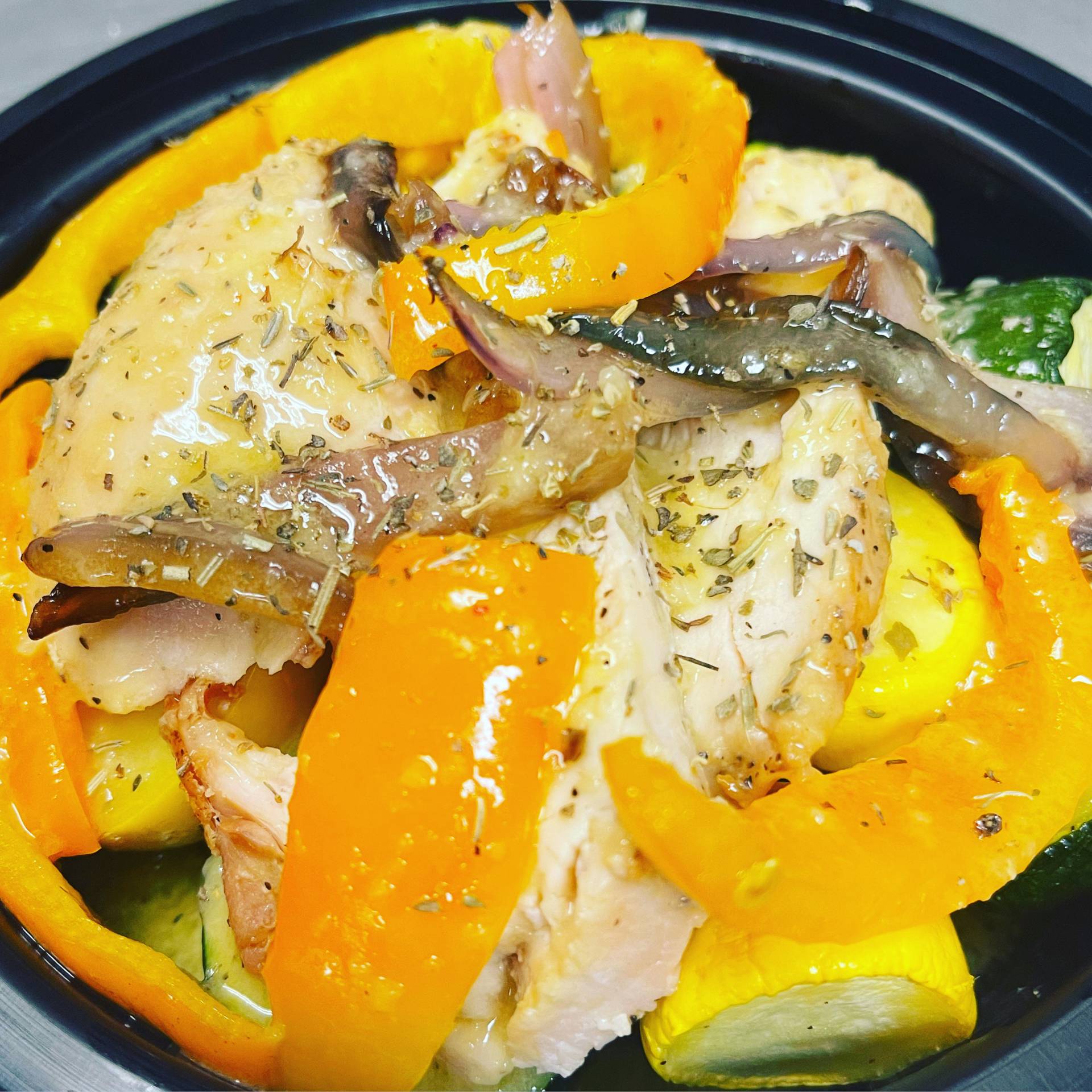 Lemon Garlic Chicken Bowl